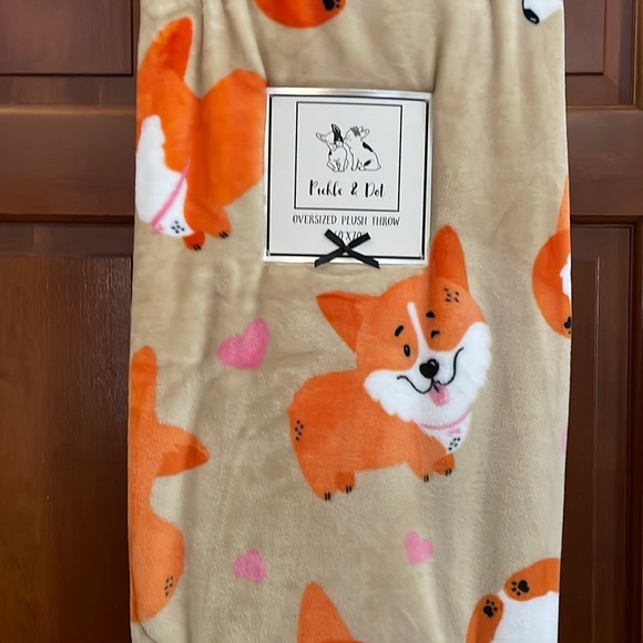 Pickle and Dot Other - - 🐶✨🐶Corgi adorable 🥰 🐶 Pickle & Dot super soft throw blanket .
